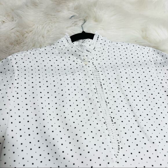 Joie Prynn Long Sleeve Shirtdress in Porcelain Size Small - Picture 8 of 14